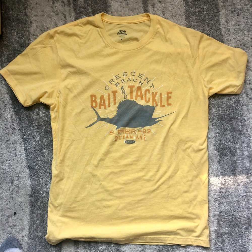IZOD Bait and Tackle graphic T-shirt NWOT
